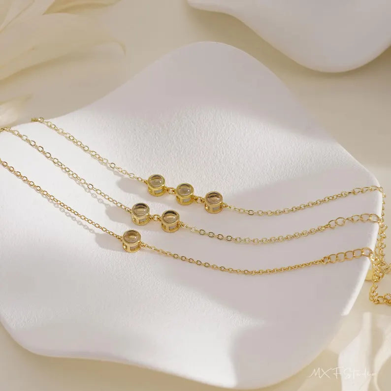 Multi Projection Bracelet, 2 Photo Bracelet, Image Memorial Gift, Birthday Gift, Gift for Mom, Projection Jewellery, Christmas Gift for Her